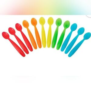 PC New In Package Baby Reusable Spoons - Pack Of 12 - Multi - 6+ M Bundle